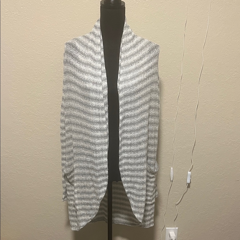 Striped Gray Women's Sweater